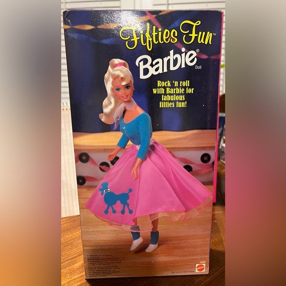 New in Box! Vintage Mattel Barbie Fifties Fun Barbie 1996 Retro Poodle Skirt 50s - Picture 9 of 11